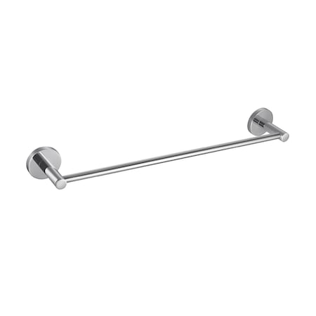 Kibi Circular Bathroom 18" Towel Bar - Chrome KBA1407CH